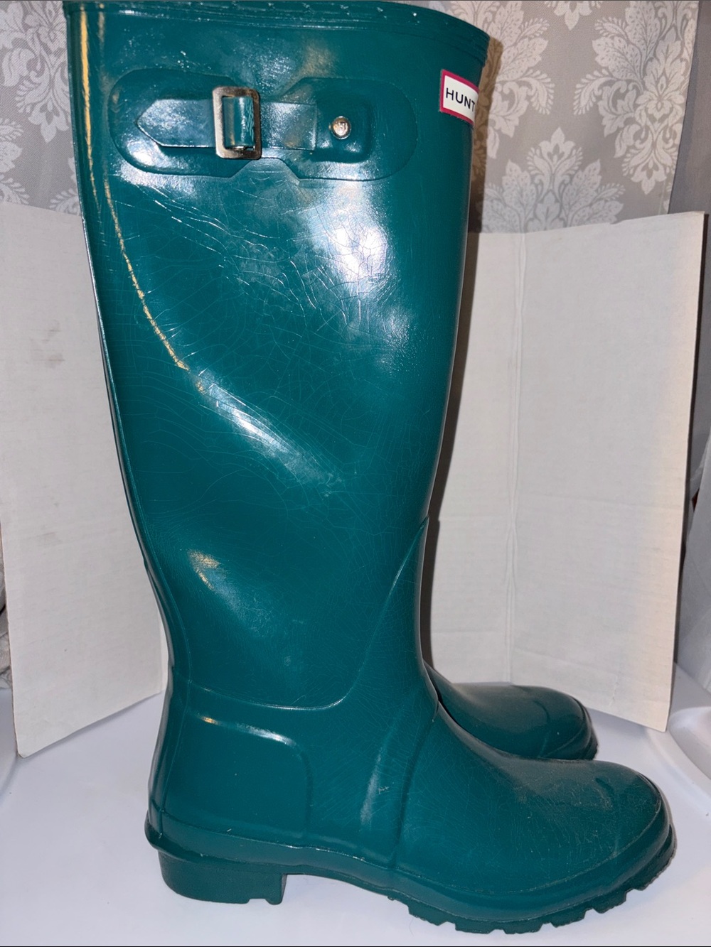 Tall green Hunter Boots